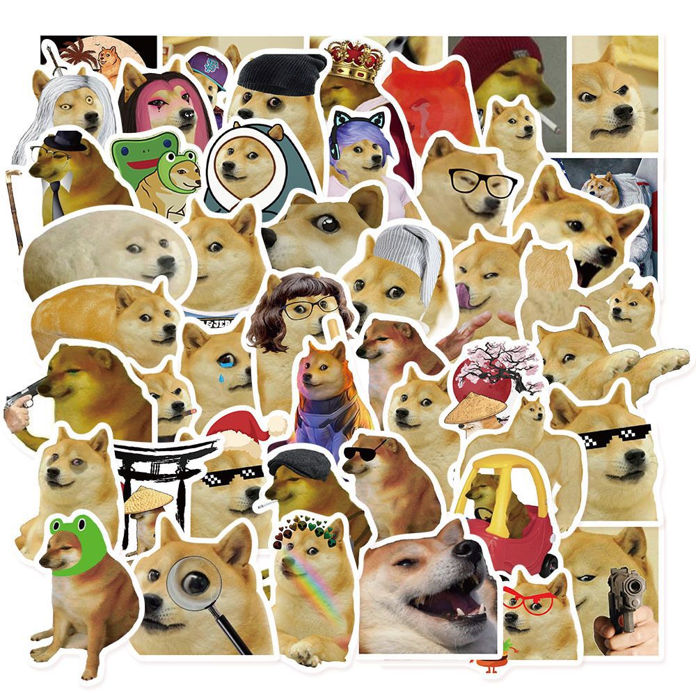 Phone Cases Funny - 50Pcs Funny Doge MEME Stickers Hot