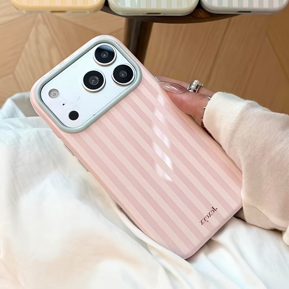 Phone Cases Korea - Luxury Korean Fashion Stripes Candy Color