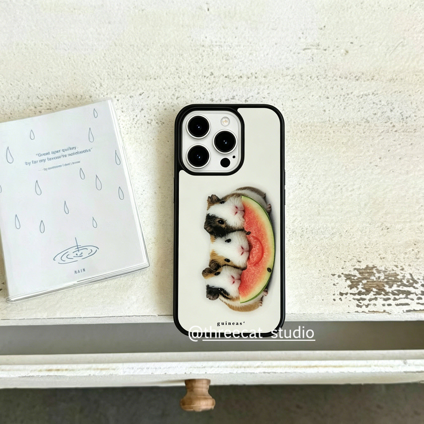 Korean Ins Guinea Pig Eat Wate - Phone Cases Korea ulasan dan harga