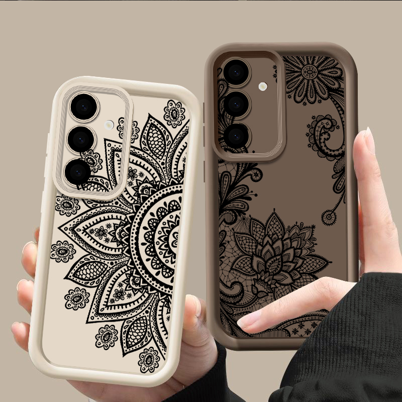 Retro Flower Totem Pattern Cas - Phone Cases For Samsung A14 ulasan dan harga