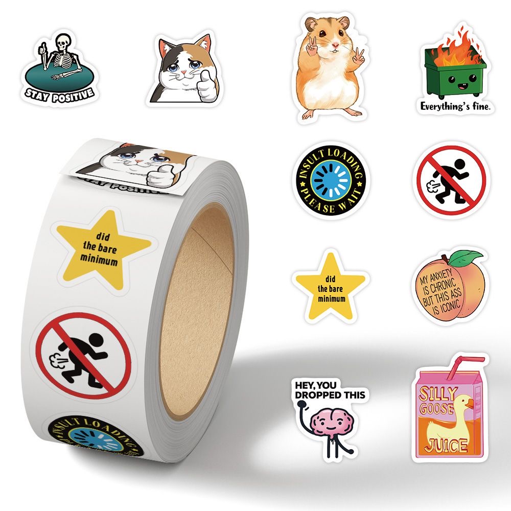 500pcs Funny Emotion Meme Stic - Phone Cases Funny ulasan dan harga
