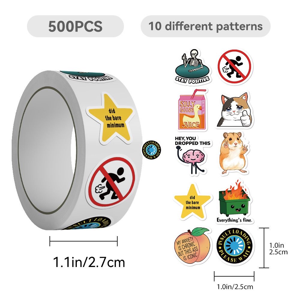 500pcs Funny Emotion Meme Stic - Phone Cases Funny ulasan dan harga