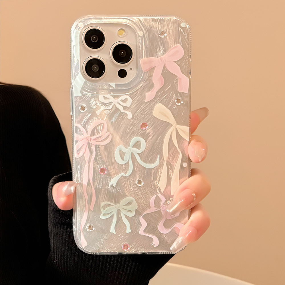 Korean Colorful Bowknot Diamon - Phone Cases Korea ulasan dan harga