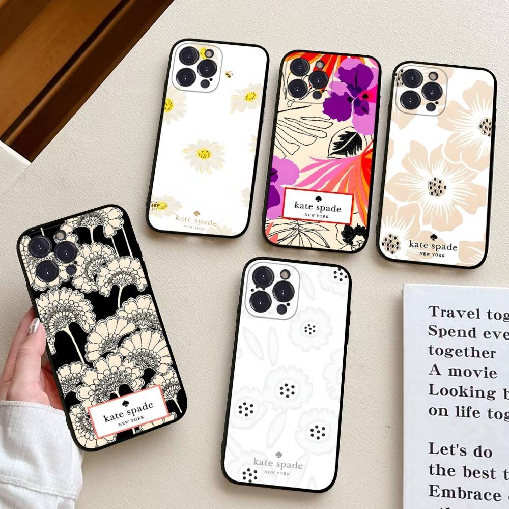 K-Kate S-Spade Black Soft Phon - Phone Cases Kate Spade ulasan dan harga