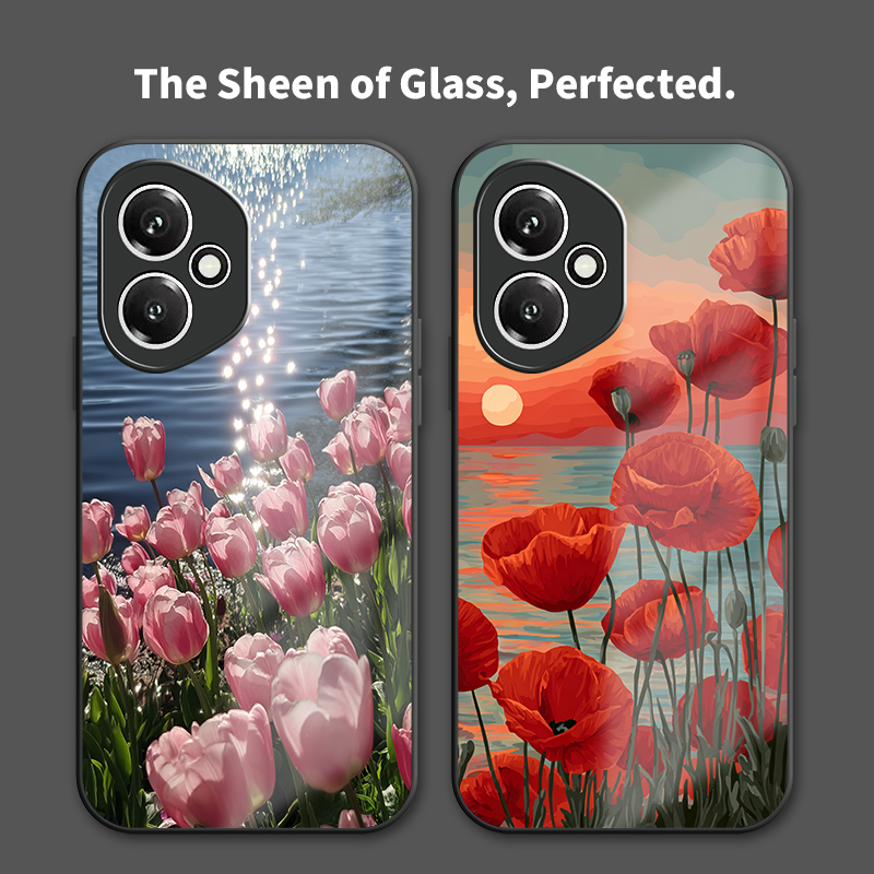 Floral Tulip Pattern Phone Cas - Phone Cases Honor ulasan dan harga