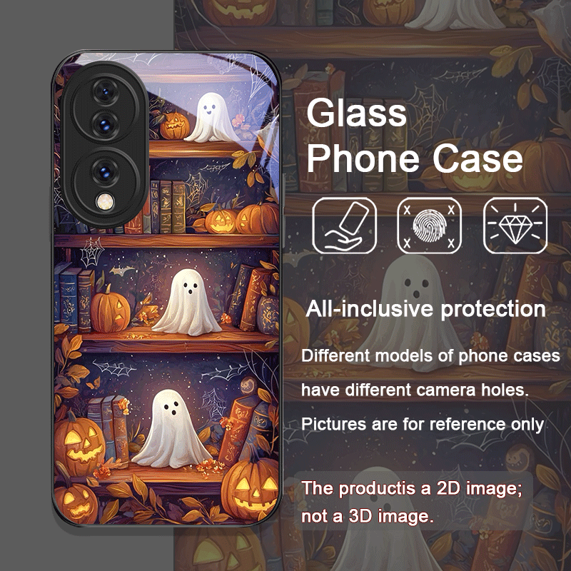 Halloween Pumpkin Ghost Booksh - Phone Cases Honor ulasan dan harga