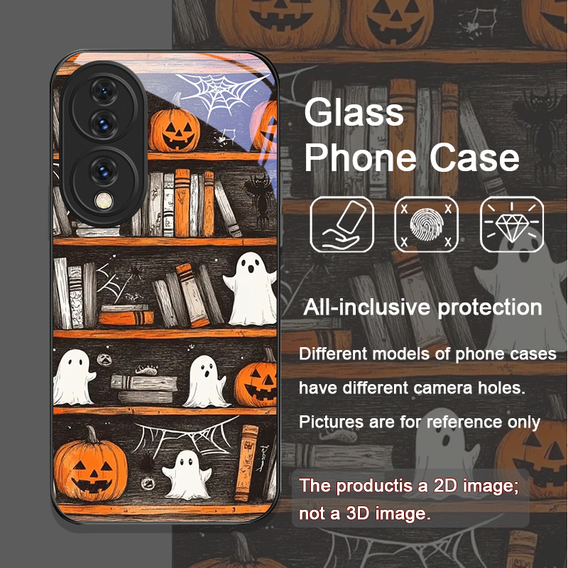 Halloween Pumpkin Ghost Booksh - Phone Cases Honor ulasan dan harga