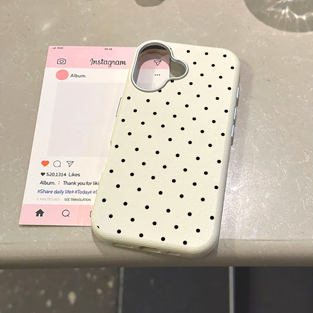 Korean INS Cute Polka Dot Phon - Phone Cases Korea ulasan dan harga