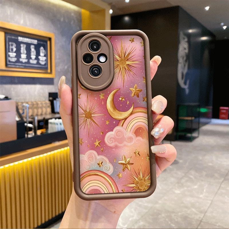 Vintage Golden Starry Sky Sun  - Phone Cases Honor ulasan dan harga