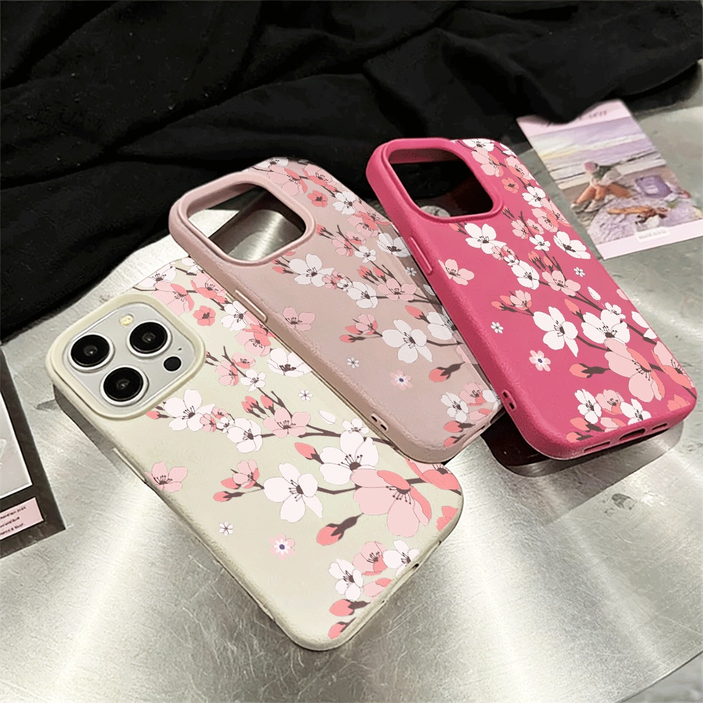 Korean Weeping Cherry Phone Ca - Phone Cases Korea ulasan dan harga