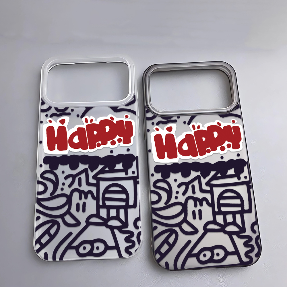 Happy Doodle Funny Retro Style - Phone Cases Funny ulasan dan harga