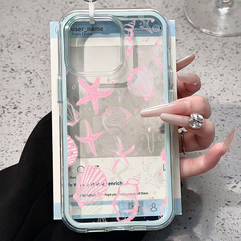 Summer Pink Seashell Clear Pho - Phone Cases Pink ulasan dan harga