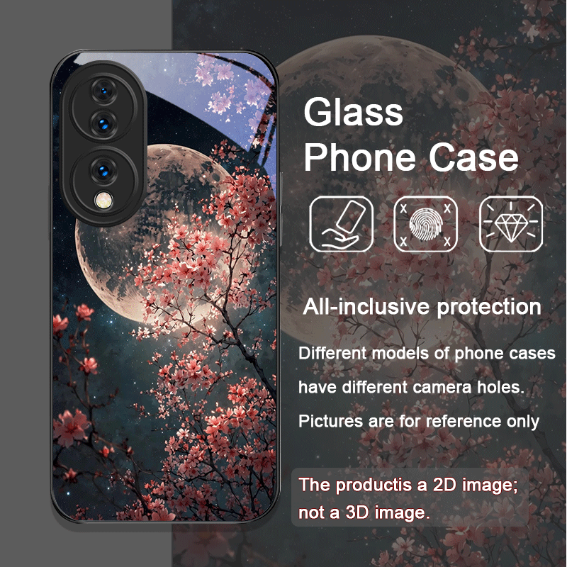 Retro Scenery Moon Cherry Blos - Phone Cases Honor ulasan dan harga