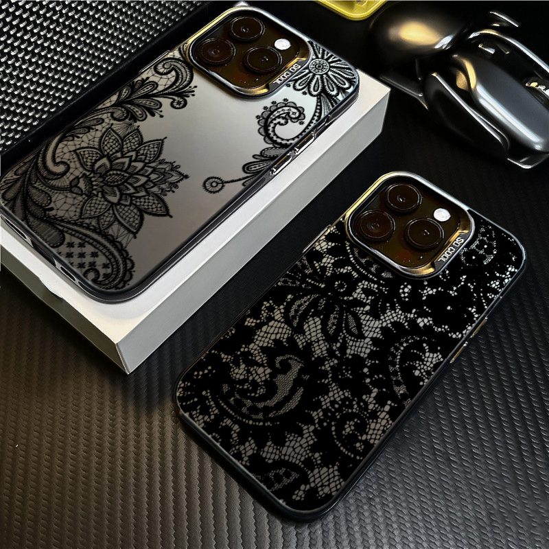 Black lace print New Hot Elect - Phone Cases Girls ulasan dan harga