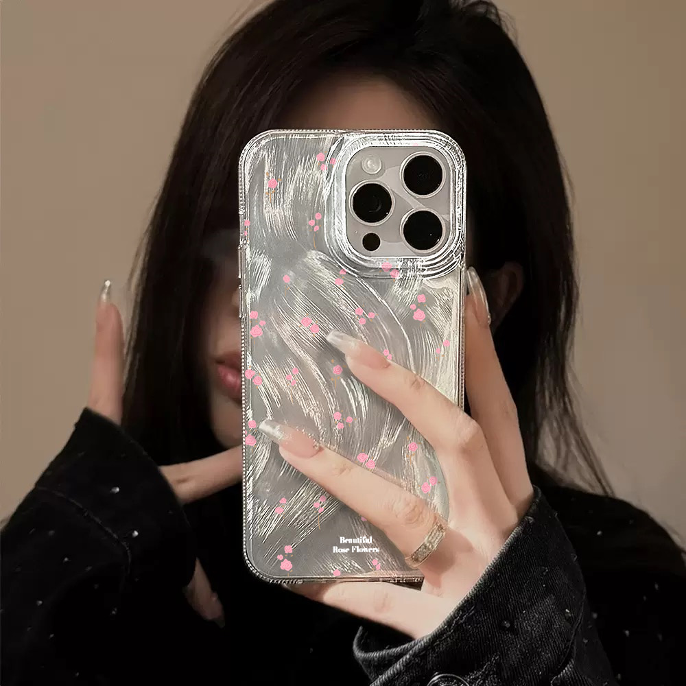 Simple Pink Flowers Phone Case - Phone Cases Pink ulasan dan harga