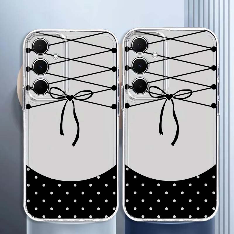 Black bow pattern design Phone - Phone Cases For Samsung A14 ulasan dan harga