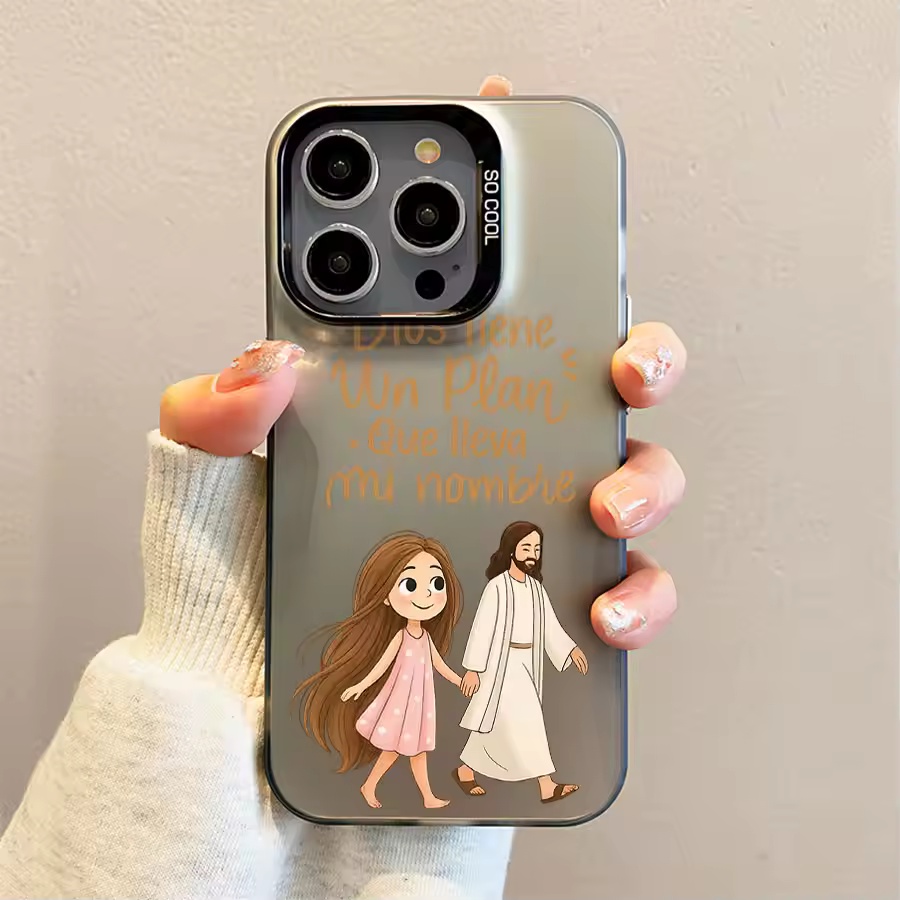 Cute Girl Walking With God Mat - Phone Cases Girls ulasan dan harga