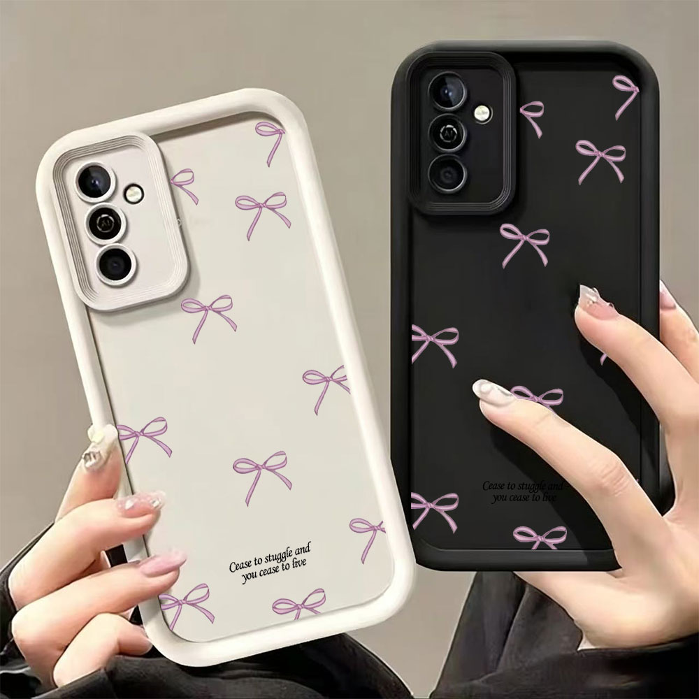 Pink Bow Print Soft TPU Phone  - Phone Cases Pink ulasan dan harga