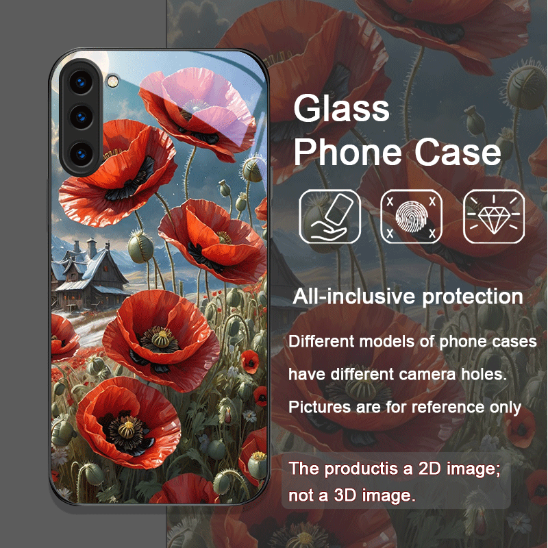 Retro Poppy Flower Bloom Hot R - Phone Cases Galaxy S26 Ultra ulasan dan harga