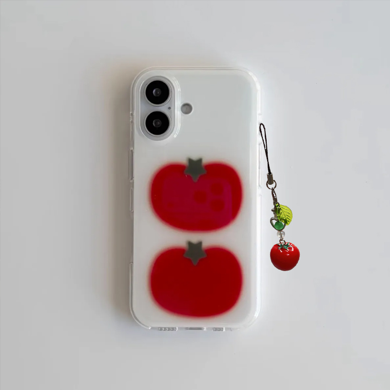 Korean Ins Two Ted Tomato Cart - Phone Cases Korea ulasan dan harga