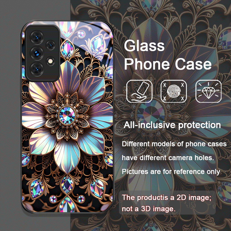 Elegant Gemstone Flower Patter - Phone Cases For Samsung A14 ulasan dan harga