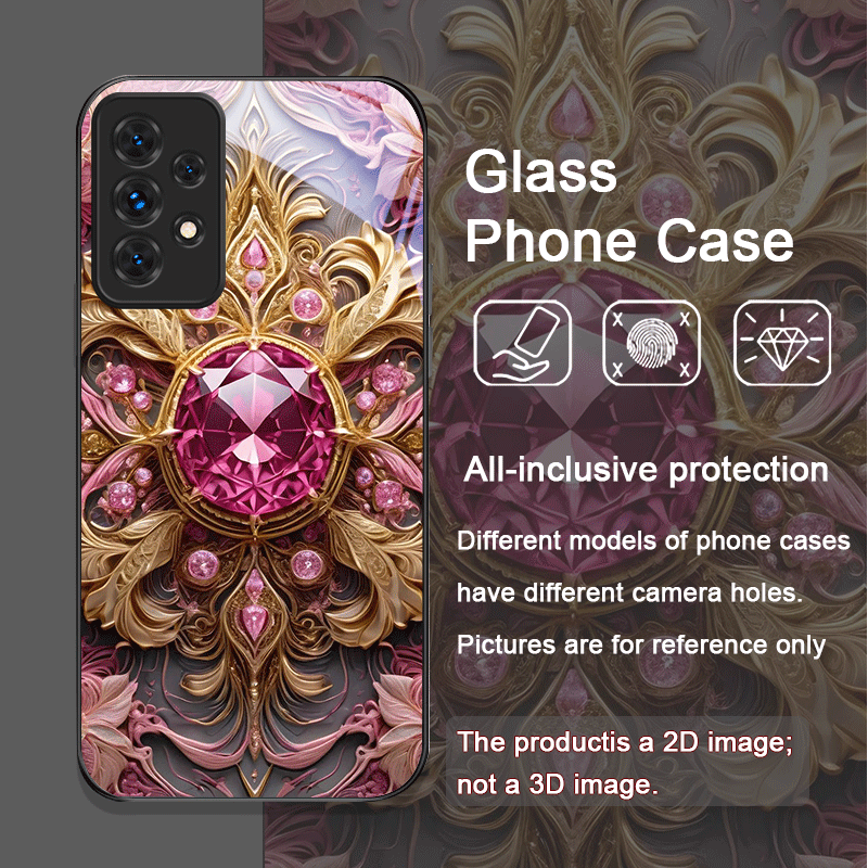 Elegant Gemstone Flower Patter - Phone Cases For Samsung A14 ulasan dan harga