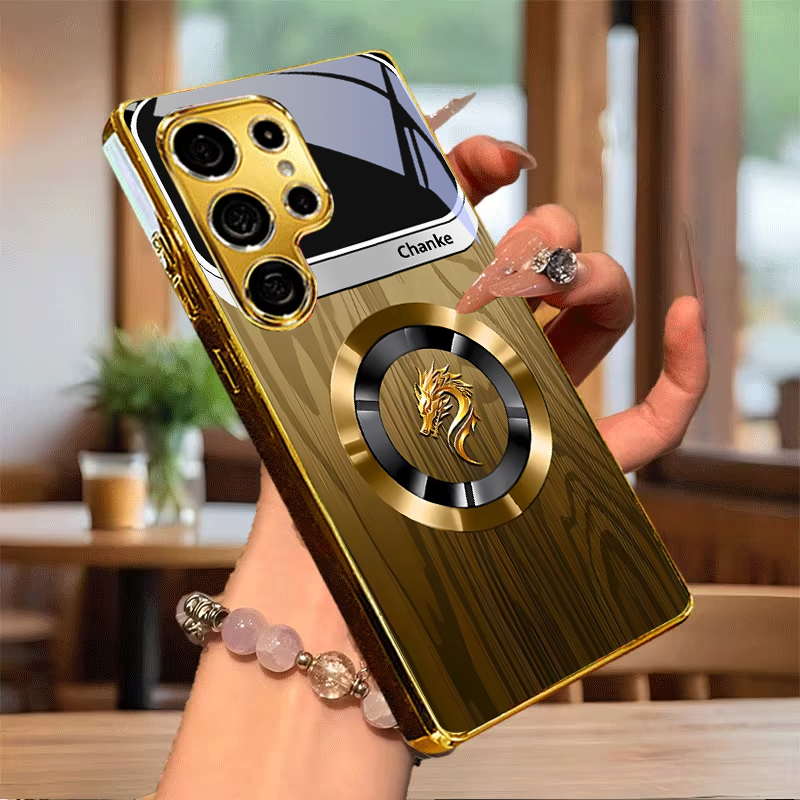 Retro Dragon Crest Electroplat - Phone Cases For Samsung A14 ulasan dan harga