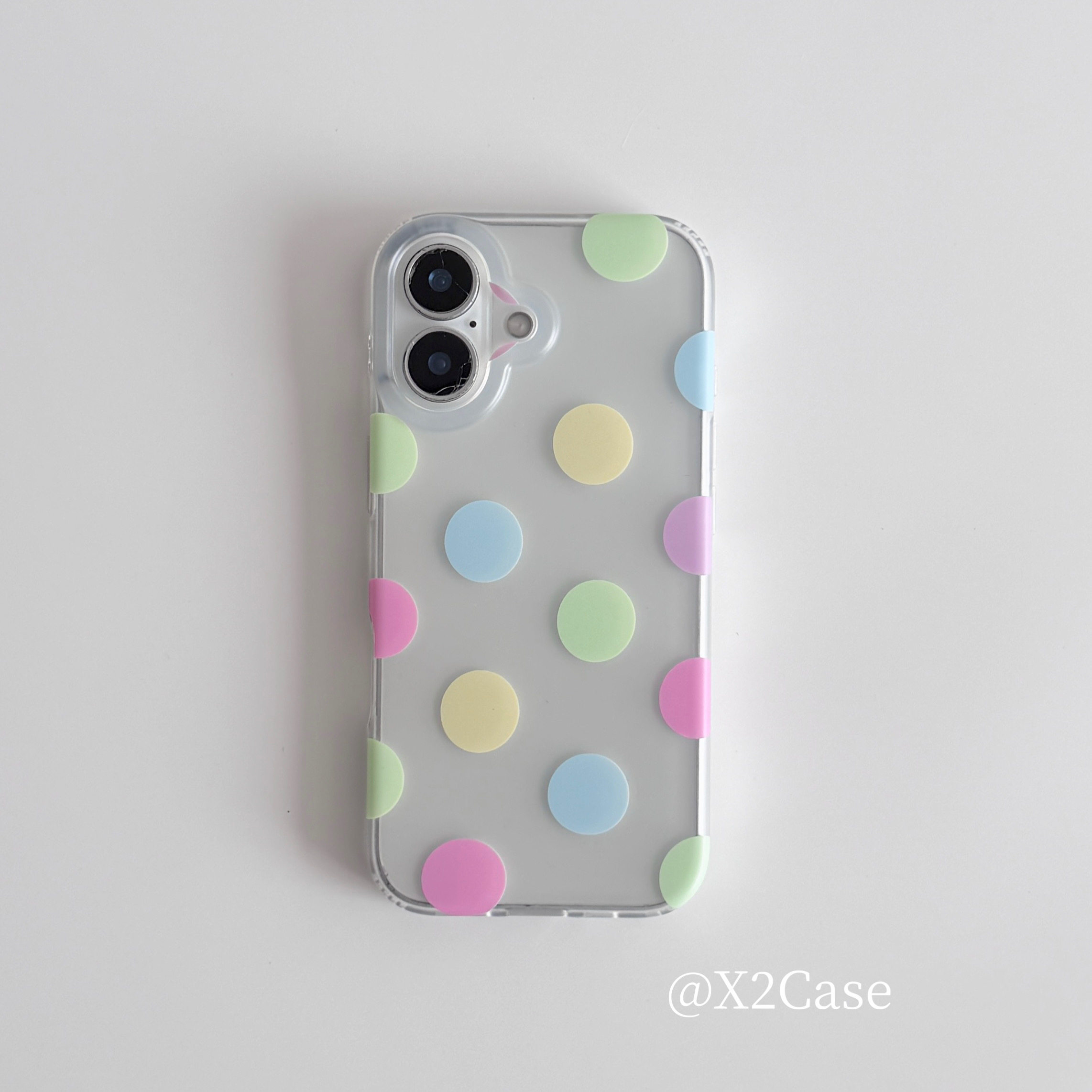Korea Ins Colorful Polka Dots  - Phone Cases Iphone 14 ulasan dan harga