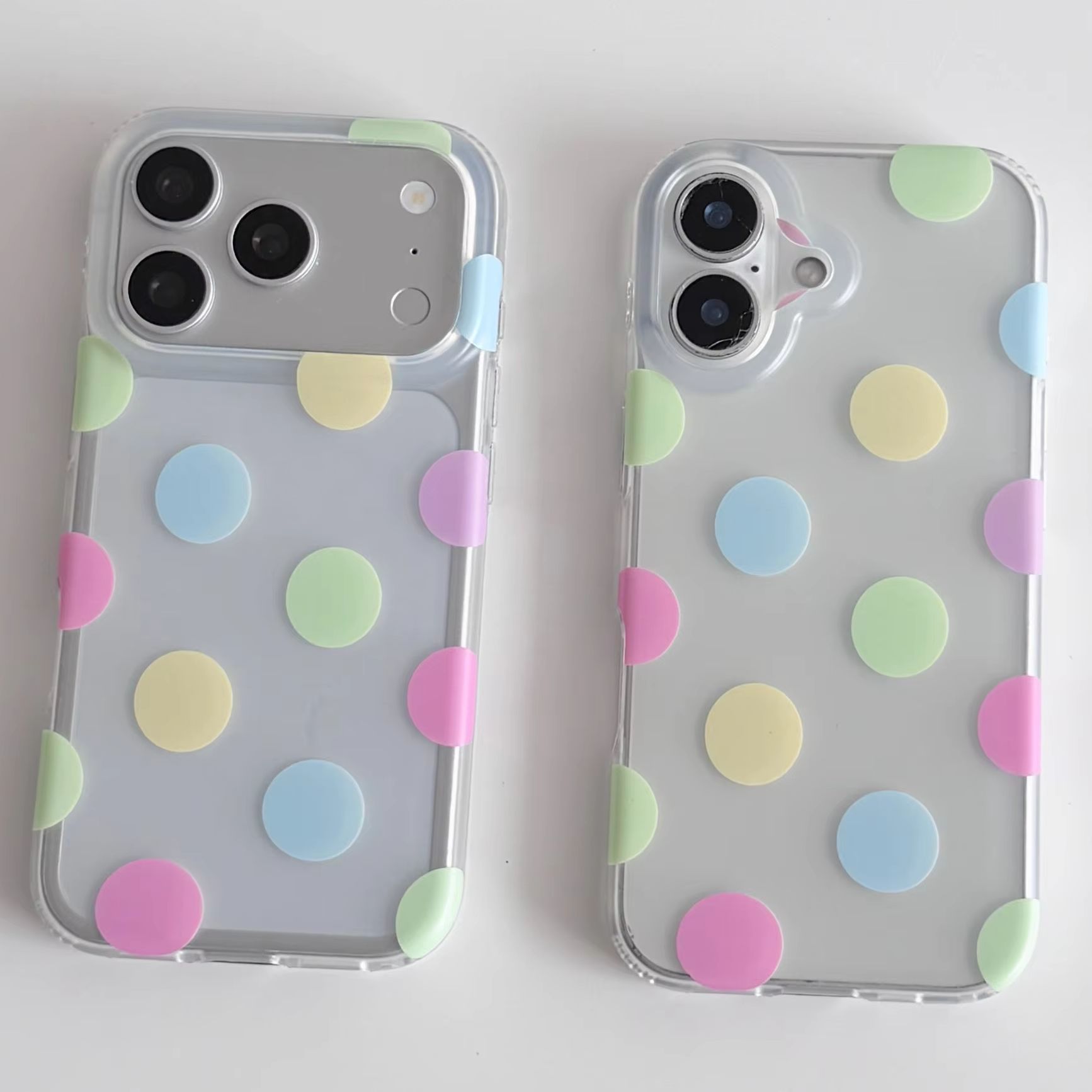 Korea Ins Colorful Polka Dots  - Phone Cases Iphone 14 ulasan dan harga
