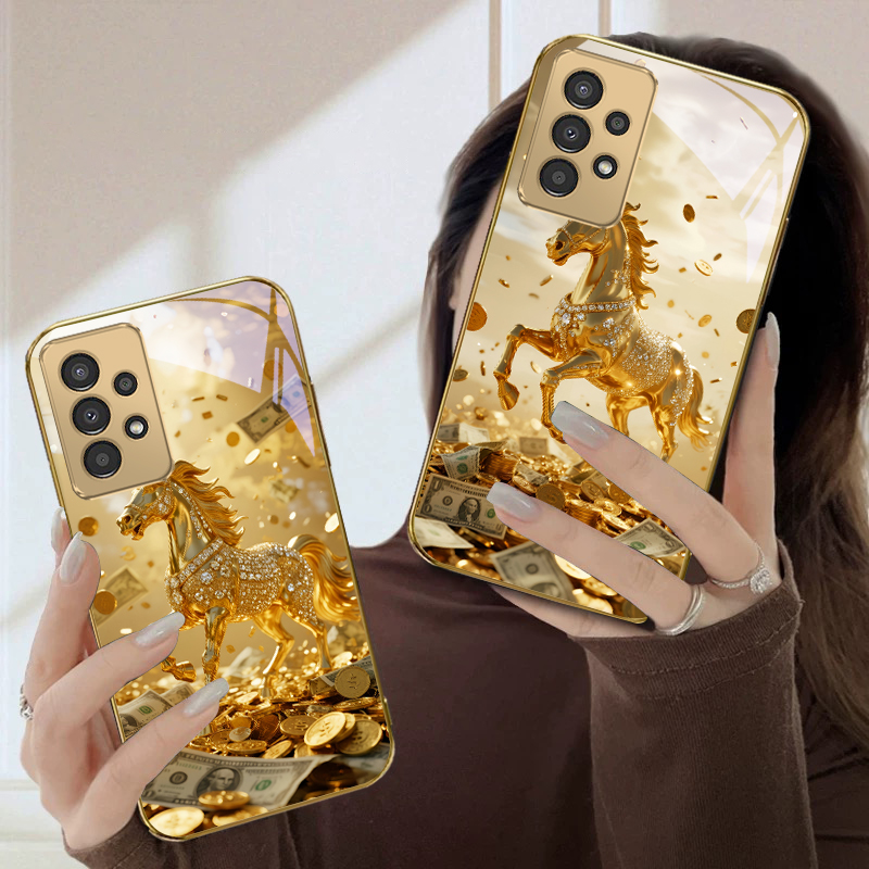 A lovely golden steed For Sams - Phone Cases For Samsung A14 ulasan dan harga