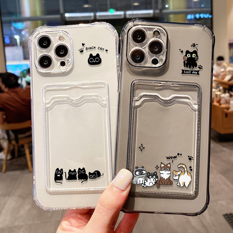 Cute Black Cat Phone Case For  - Phone Cases Holder ulasan dan harga