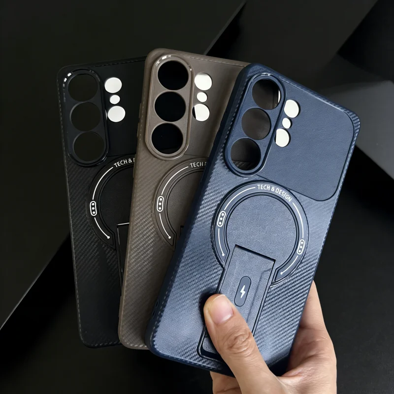 Carbon Fiber Magnetic Bracket  - Phone Cases For Samsung A14 ulasan dan harga