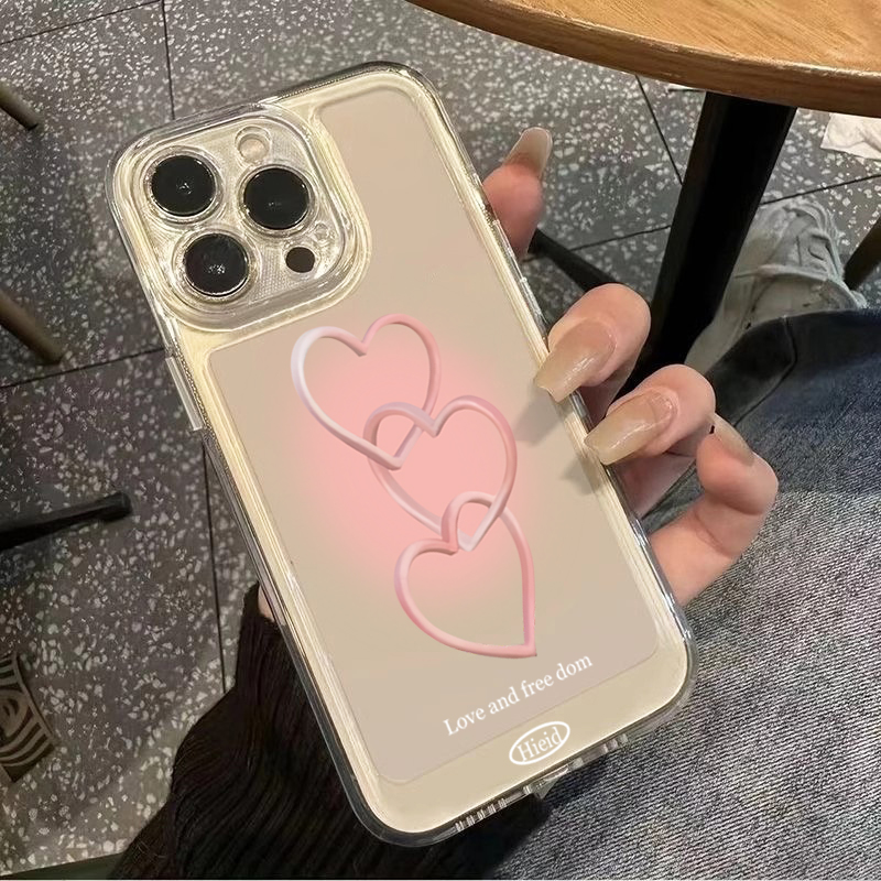 Hand-Painted Pink Heart Soft P - Phone Cases Pink ulasan dan harga