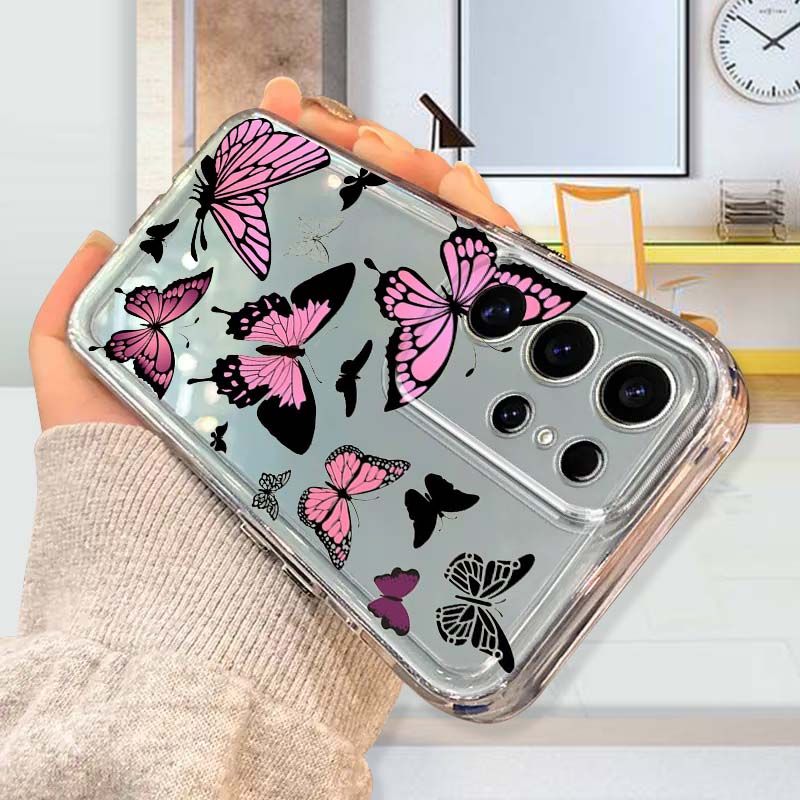 Purple Butterfly Graphic Phone - Phone Cases For Samsung A14 ulasan dan harga