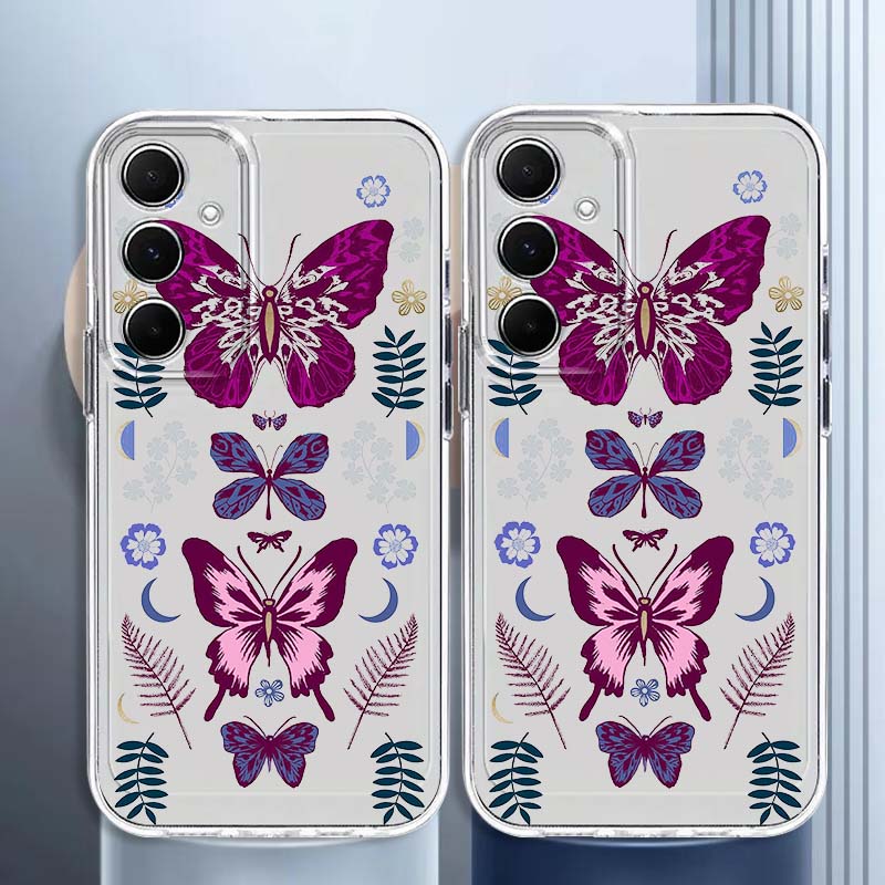 Purple Butterfly Graphic Phone - Phone Cases For Samsung A14 ulasan dan harga