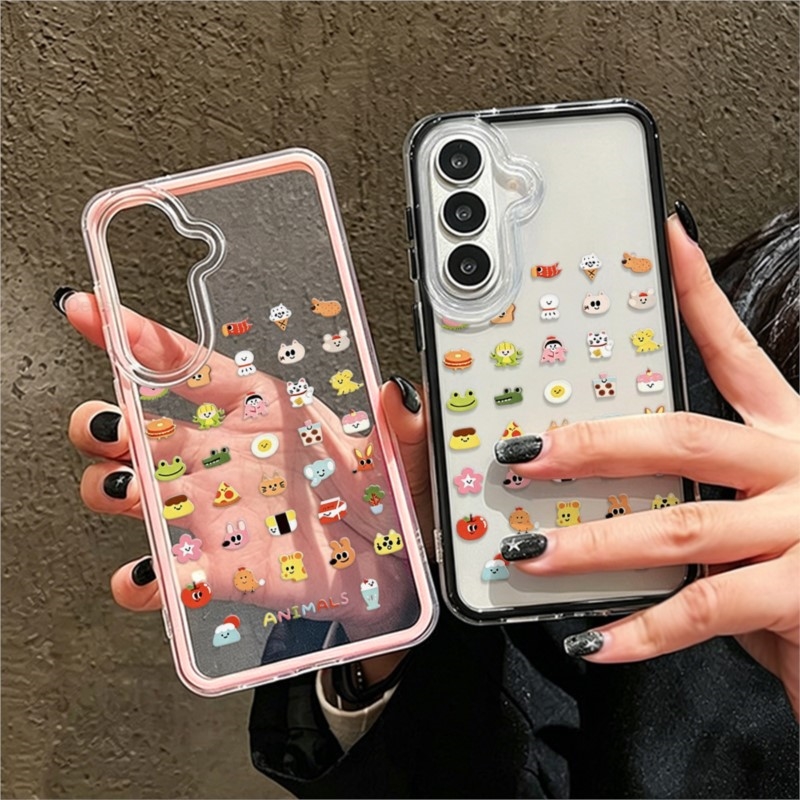 Cute Cat Dog TPU Clear Pink Ph - Phone Cases Pink ulasan dan harga