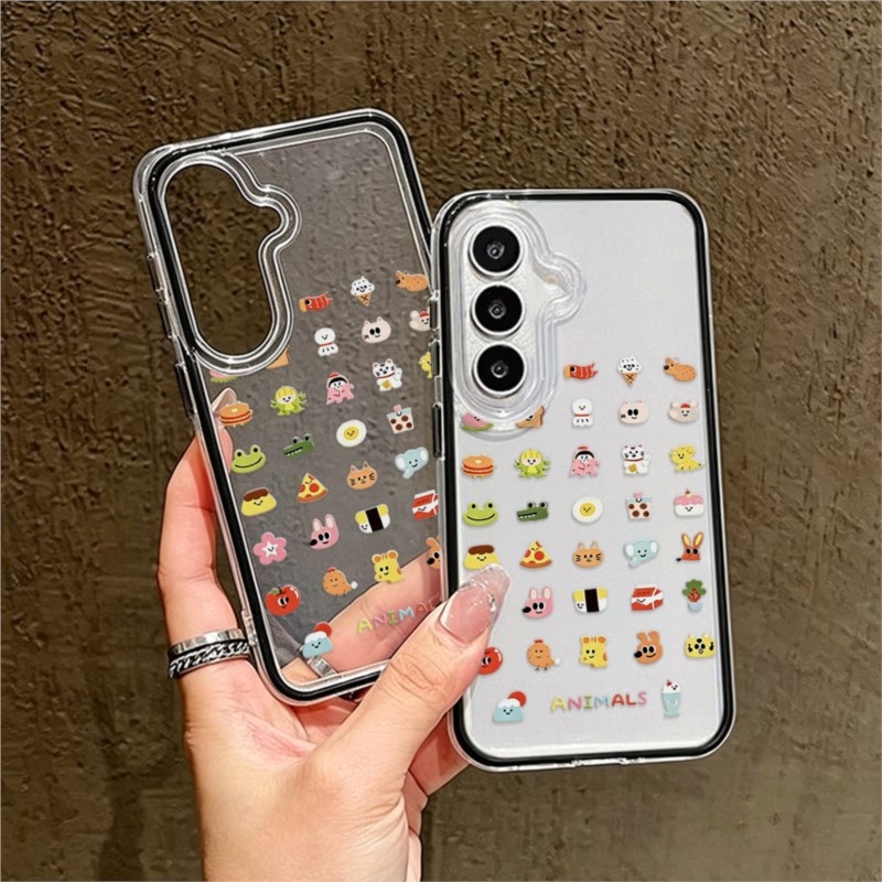 Cute Cat Dog TPU Clear Pink Ph - Phone Cases Pink ulasan dan harga