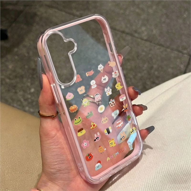 Cute Cat Dog TPU Clear Pink Ph - Phone Cases Pink ulasan dan harga