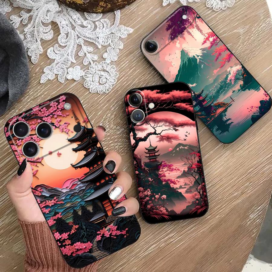 Aesthetic Mount Fuji Funda Pho - Phone Cases Holder ulasan dan harga