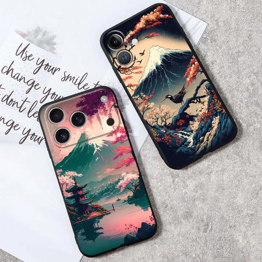 Aesthetic Mount Fuji Funda Pho - Phone Cases Holder ulasan dan harga