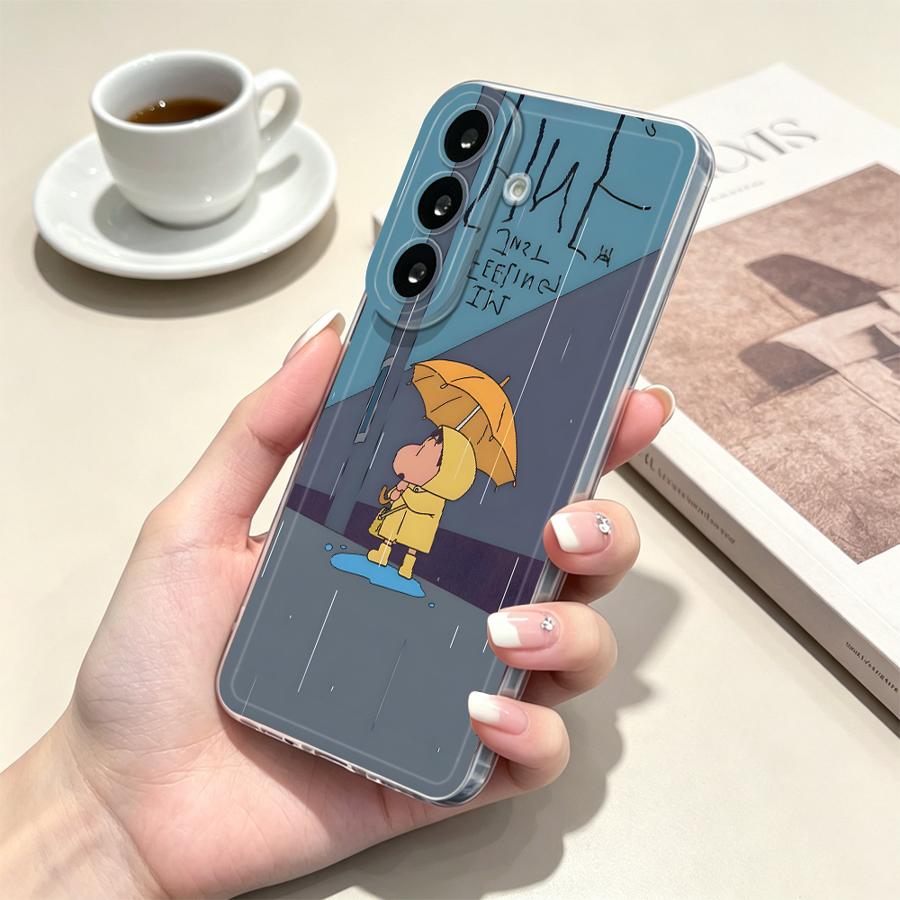 Yellow Umbrella Boy Phone Cove - Phone Cases For Samsung A14 ulasan dan harga