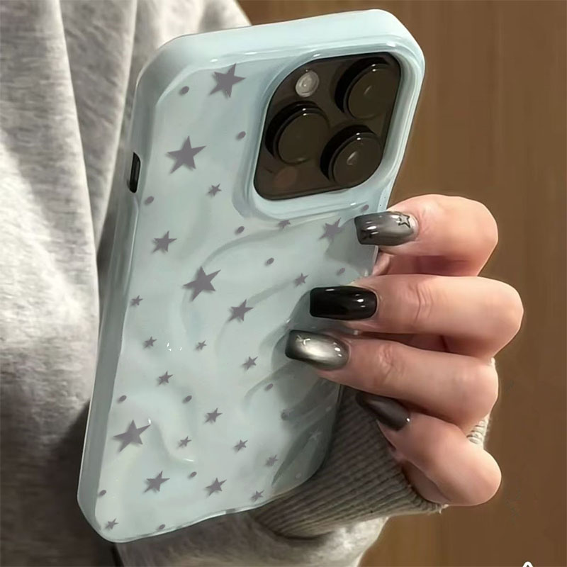 Minimalist Cute Star Wave Text - Phone Cases Pink ulasan dan harga